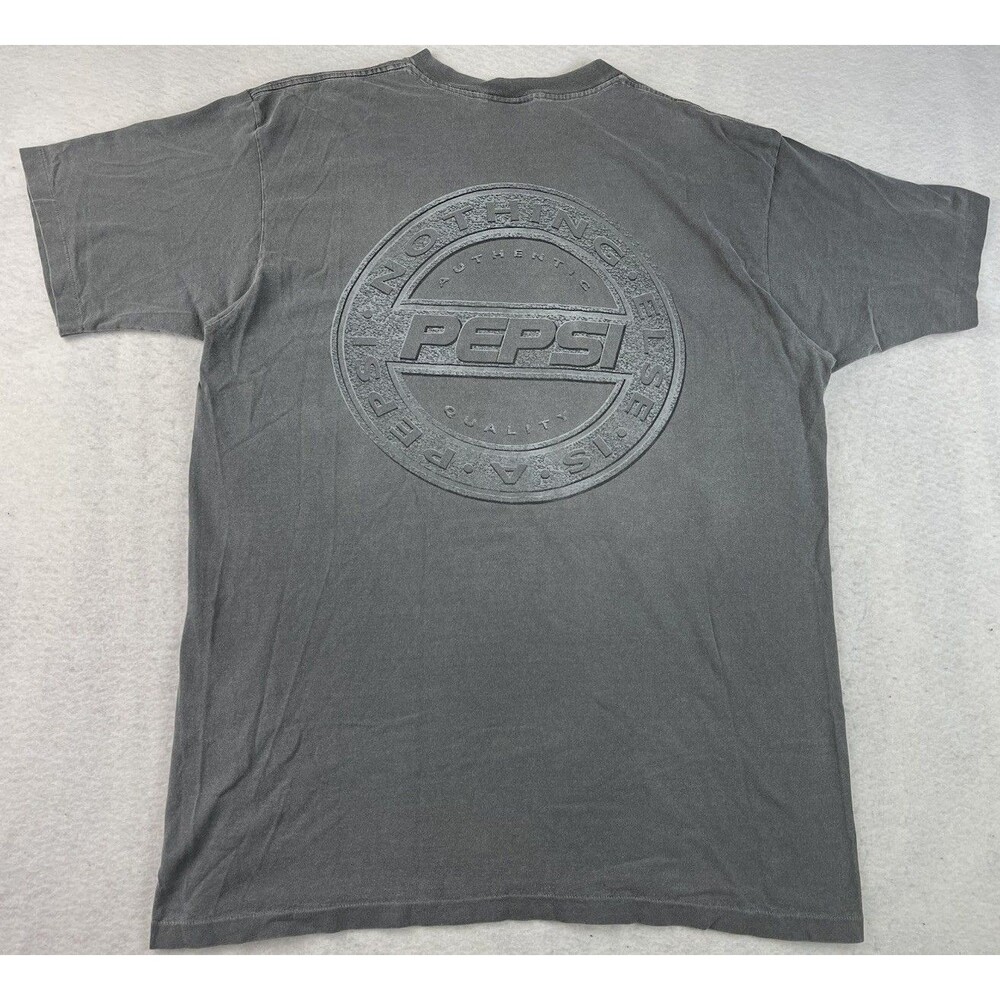 Vintage Pepsi Men's Size L/XL Gray “Nothing else Is A Pepsi”  T-Shirt